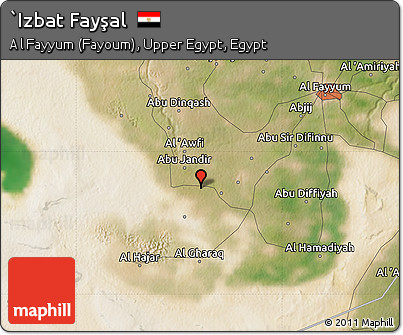 Satellite Map of `Izbat Fayşal