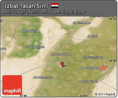 Satellite Map of `Izbat Ḩasan Sirrī