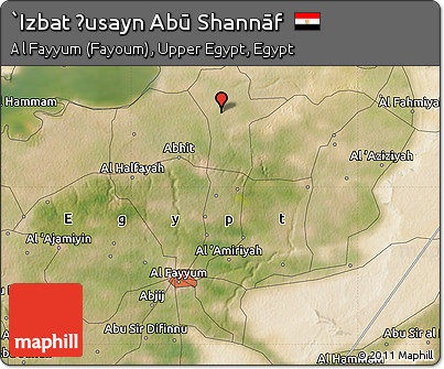 Satellite Map of `Izbat Ḩusayn Abū Shannāf