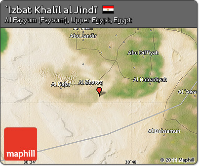 Satellite Map of `Izbat Khalīl Al Jindī