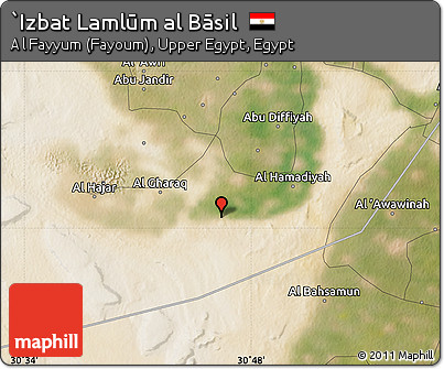 Satellite Map of `Izbat Lamlūm Al Bāsil