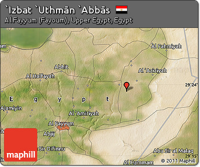 Satellite Map of `Izbat `Uthmān `Abbās