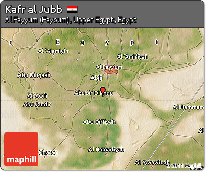 Satellite Map of Kafr Al Jubb