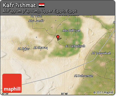 Satellite Map of Kafr Ḩishmat