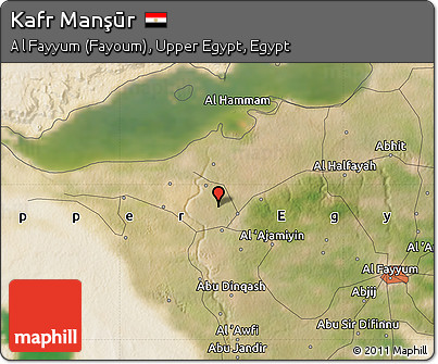 Satellite Map of Kafr Manşūr