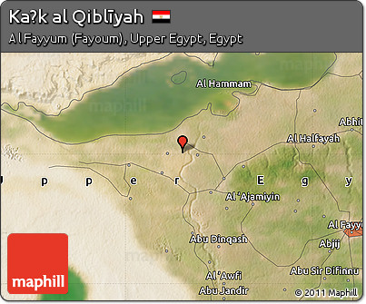 Satellite Map of Kaḩk Al Qiblīyah