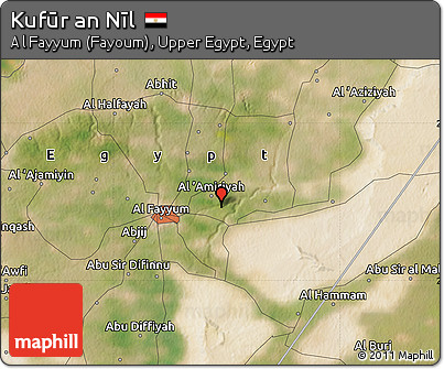 Satellite Map of Kufūr An Nīl