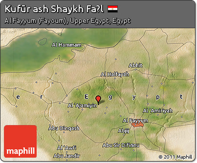 Satellite Map of Kufūr Ash Shaykh Faḑl