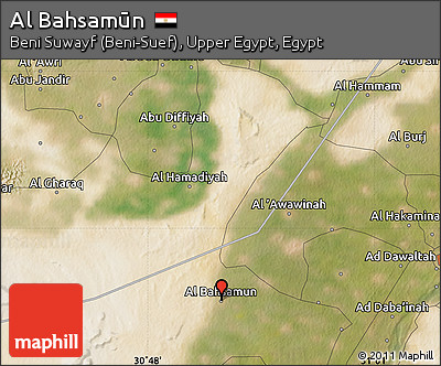 Satellite Map of Al Bahsamūn