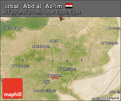Satellite Map of `Izbat `Abd Al `Az̧īm