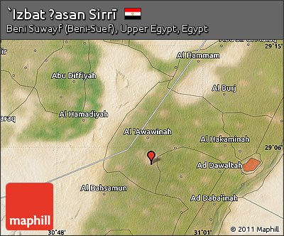Satellite Map of `Izbat Ḩasan Sirrī