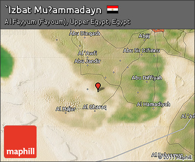 Satellite Map of `Izbat Muḩammadayn
