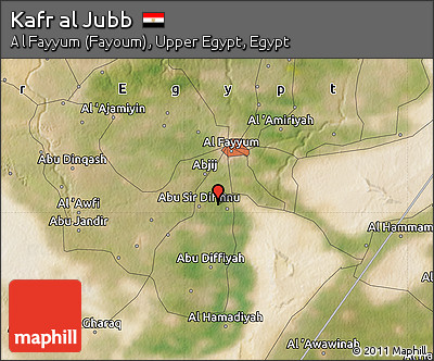 Satellite Map of Kafr Al Jubb
