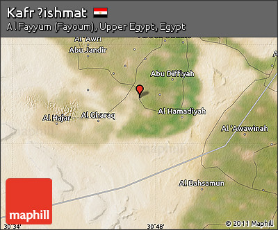 Satellite Map of Kafr Ḩishmat
