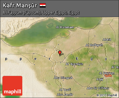 Satellite Map of Kafr Manşūr
