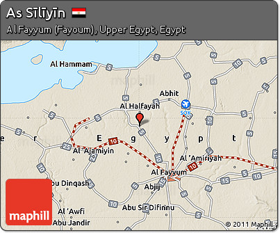 Shaded Relief Map of As Sīlīyīn