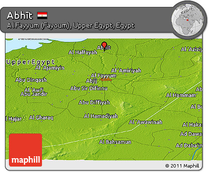 Physical Panoramic Map of Abhīt