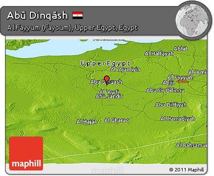 Physical Panoramic Map of Abū Dinqāsh