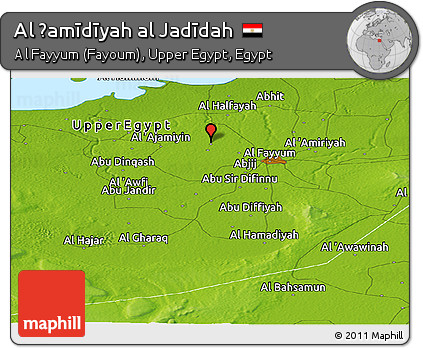 Physical Panoramic Map of Al Ḩamīdīyah Al Jadīdah