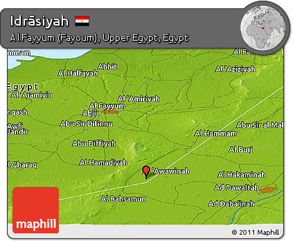 Physical Panoramic Map of Idrāsiyah