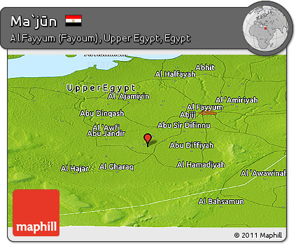 Physical Panoramic Map of Ma`jūn