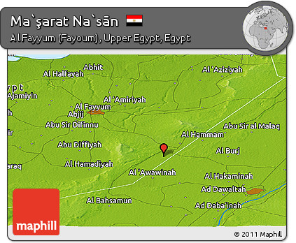 Physical Panoramic Map of Ma`şarat Na`sān