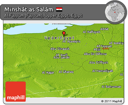 Physical Panoramic Map of Minshāt As Salām