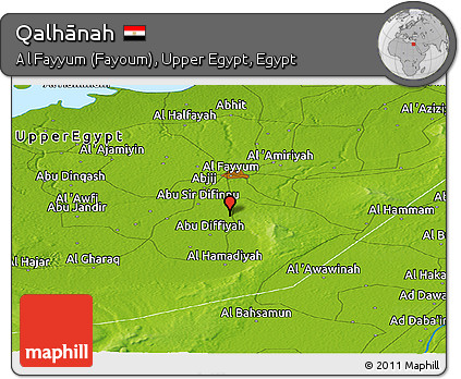 Physical Panoramic Map of Qalhānah
