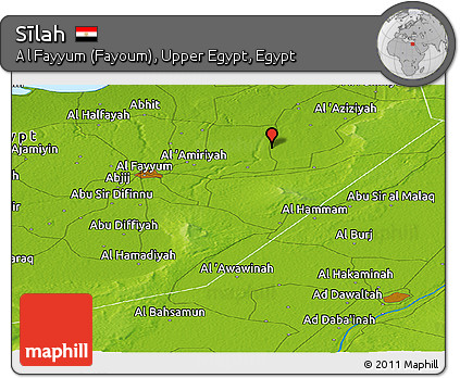 Physical Panoramic Map of Sīlah
