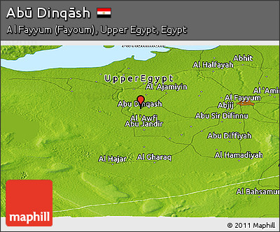 Physical Panoramic Map of Abū Dinqāsh