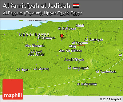 Physical Panoramic Map of Al Ḩamīdīyah Al Jadīdah