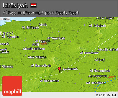 Physical Panoramic Map of Idrāsiyah