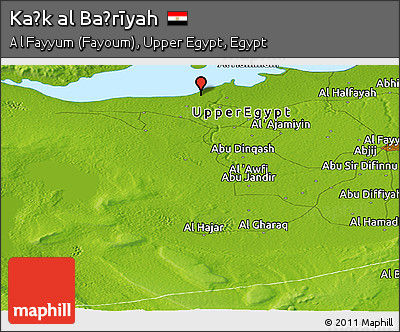Physical Panoramic Map of Kaḩk Al Baḩrīyah