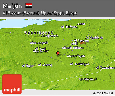 Physical Panoramic Map of Ma`jūn