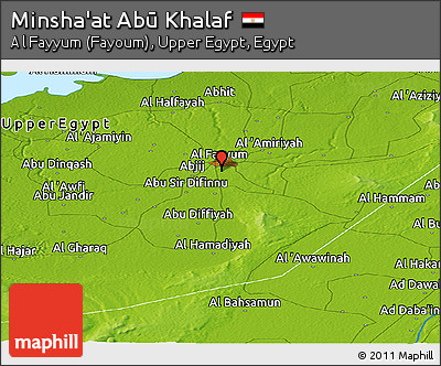 Physical Panoramic Map of Minsha'at Abū Khalaf