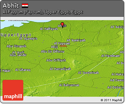 Physical Panoramic Map of Abhīt