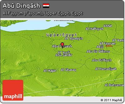Physical Panoramic Map of Abū Dinqāsh