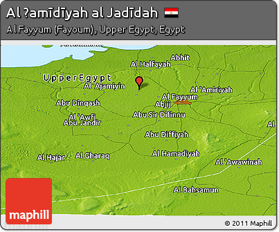 Physical Panoramic Map of Al Ḩamīdīyah Al Jadīdah