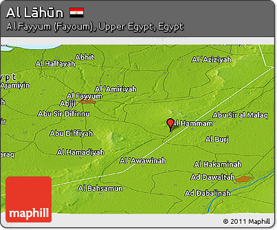 Physical Panoramic Map of Al Lāhūn