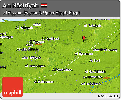 Physical Panoramic Map of An Nāşirīyah