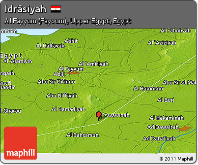Physical Panoramic Map of Idrāsiyah