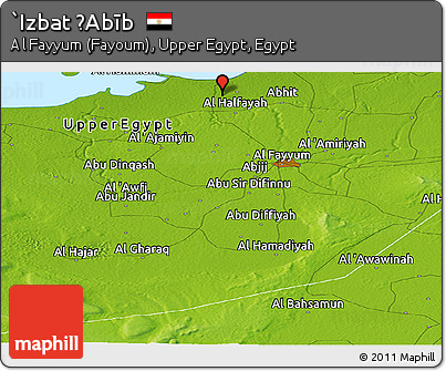 Physical Panoramic Map of `Izbat ḨAbīb