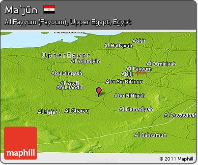Physical Panoramic Map of Ma`jūn