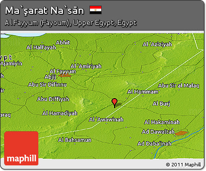 Physical Panoramic Map of Ma`şarat Na`sān