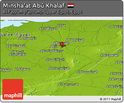 Physical Panoramic Map of Minsha'at Abū Khalaf