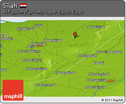 Physical Panoramic Map of Sīlah