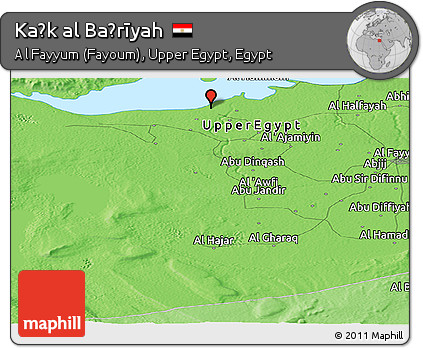 Political Panoramic Map of Kaḩk Al Baḩrīyah
