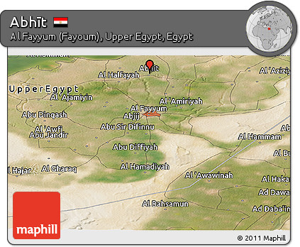 Satellite Panoramic Map of Abhīt