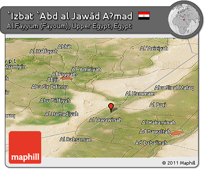 Satellite Panoramic Map of `Izbat `Abd Al Jawād Aḩmad