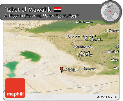Satellite Panoramic Map of `Izbat Al Mawālik